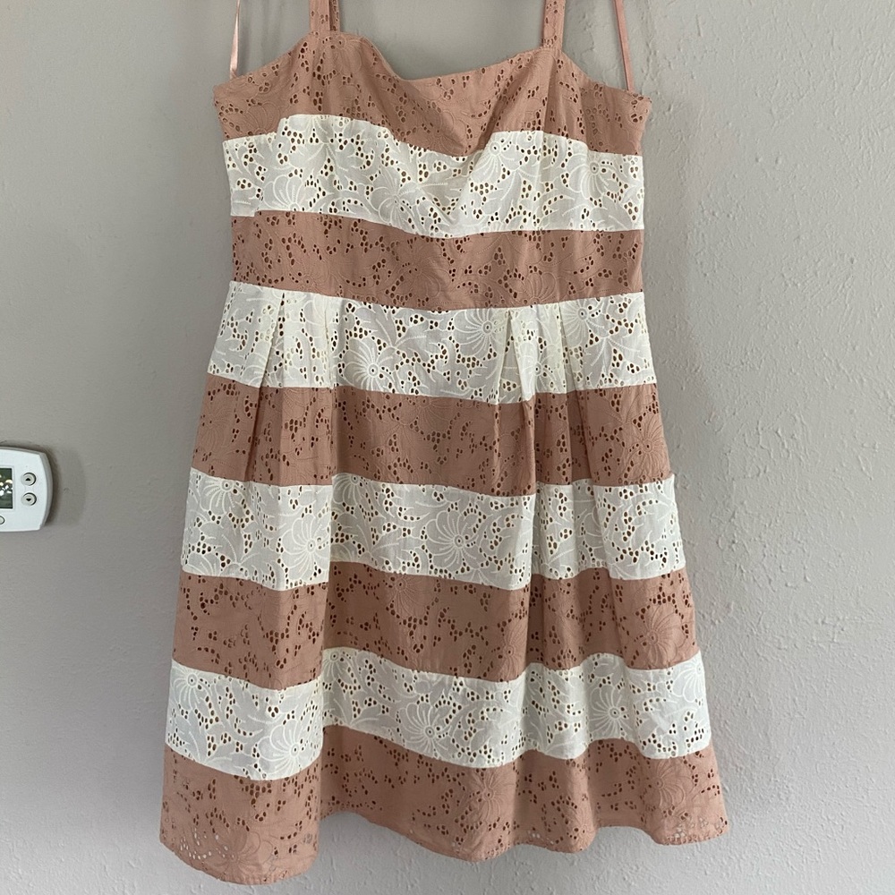 Cotton eyelet LOFT dress